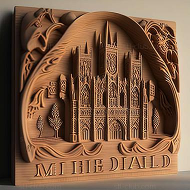 3D model Lichfield in the United Kingdom (STL)